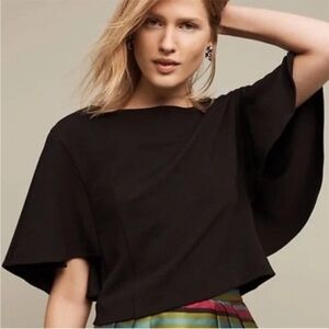eri + ali. Anthropologie black wide sleeve top